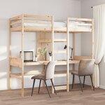 vidaXL Cadre de lit superposé sans matelas 80x200cm bois massif de pin