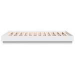 vidaXL Cadre de lit Blanc 120x190 cm bois d'ingénierie