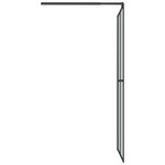 vidaXL Écran de douche 118x190 cm Verre trempé foncé