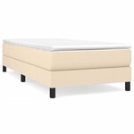 vidaXL Cadre de lit sans matelas crème 80x200 cm tissu