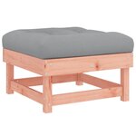 vidaXL Salon de jardin 7 Pièces avec coussins bois massif douglas