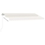 vidaXL Auvent manuel rétractable sur pied 450x300 cm Crème