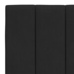 vidaXL Lit avec matelas noir 140x200 cm velours