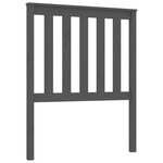 vidaXL Tête de lit Gris 81x6x101 cm Bois massif de pin