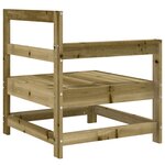 vidaXL Canapés d'angle de jardin 2 Pièces bois de pin imprégné