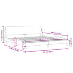 vidaXL Cadre de lit sans matelas rose 200x200 cm velours