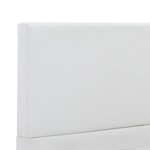 vidaXL Cadre de lit Blanc Similicuir 140 x 200 cm