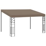 vidaXL Belvédère mural 4x3x2 5 m Taupe