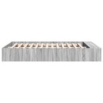 vidaXL Cadre de lit sans matelas sonoma gris 140x200 cm