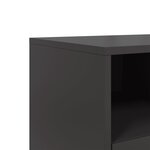 vidaXL Meuble TV noir 100 5x39x43 5 cm acier laminé à froid