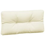 vidaXL Coussins de palette lot de 7 crème tissu