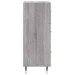 vidaXL Buffet Sonoma gris 34 5x34x90 cm Bois d'ingénierie