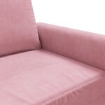 vidaXL Canapé à 3 places Rose 180 cm Velours