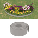 vidaXL Bordures de jardin 2 Pièces gris 10 m 20 cm polyéthylène