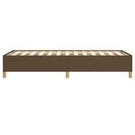 vidaXL Cadre de lit sans matelas marron foncé 80x200 cm tissu