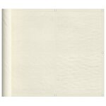 vidaXL Écran de balcon crème 90x1000 cm 100  polyester oxford