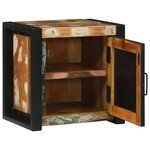 vidaXL Armoire Murale de Salle de Bain Multicolore Bois Récupéré Moyenne