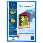 Protège-documents En Polypropylène Semi Rigide Kreacover® Opaque 120 Vues - A4 - Couleurs Assorties - X 8 - Exacompta