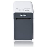 Imprimante d'étiquettes thermique Brother TD2125N USB  LAN - Résolution 203 dpi - Vitesse 152 4 mm - Couleur Blanc/Gris