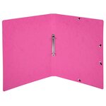 Classeur 2 Anneaux 15mm Carte Lustrée Imprimée - A4 - Rose - X 10 - Exacompta