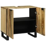 vidaXL Meuble sous lavabo 62x33x58 cm en bois massif de manguier et en bois reconstitué