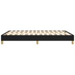 vidaXL Cadre de lit sans matelas noir 140x190 cm tissu