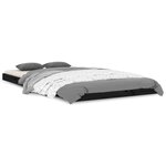 vidaXL Cadre de lit sans matelas noir 100x200 cm bois massif de pin