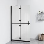 vidaXL Paroi de douche pliable Verre ESG dépoli 80x190 cm