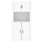 vidaXL Buffet haut Blanc Bois d'ingénierie