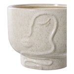 Cache-pot en céramique beige Ø 15 x 12 cm