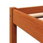 vidaXL Cadre de lit sans matelas cire marron 150x200cm bois pin massif