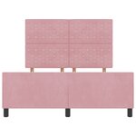 Cadre de Lit vidaXL Rose 140x190 cm en Velours