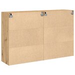 vidaXL Armoires murales 2 Pièces Chêne artisanal 69 5x34x90 cm Bois d'ingénierie