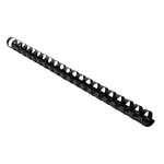 Boite 100 Reliures Spirales Plastique 16mm - Noir - Exacompta