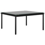 Salon de jardin meuble d'extérieur ensemble de mobilier 6 pièces avec coussins noir pvc 02_0016837