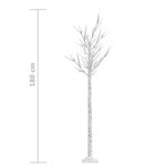 vidaXL Sapin de Noël 180 LED blanc chaud Saule 1 8 m Int/Ext
