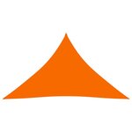 vidaXL Voile de parasol Tissu Oxford triangulaire 3x3x4 24 m Orange