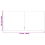 Gazon synthétique vidaXL Noir 1x15 m 30 mm