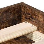 vidaXL Cadre de lit sans matelas chêne fumé 120x190 cm