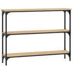 vidaXL Table console chêne sonoma 100x22 5x75 cm bois d'ingénierie