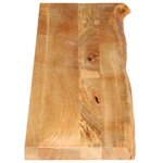 vidaXL Dessus de table à bord vivant 160x20x2 5cm bois massif manguier