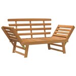 vidaXL Banc de jardin 2-en-1 190 cm Bois solide d'acacia