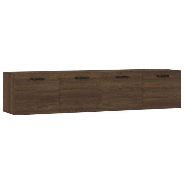 vidaXL Armoires murales 2Pièces Chêne brun 60x36 5x35cm Bois d'ingénierie
