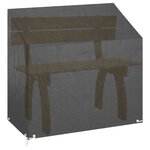 vidaXL Housse de banc de jardin 8 œillets 130x70x70/88 cm polyéthylène