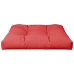 vidaXL Coussin de palette rouge 80x80x12 cm tissu