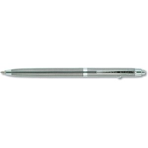 Stylo Bille B4 Space 1 Corps Chrome Quadrillé Pointe Moyenne Noir FISHER SPACE PEN