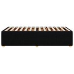 vidaXL Cadre de lit sans matelas noir 100x200 cm tissu