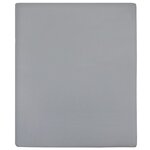 vidaXL Draps-housses Jersey 2 Pièces Gris 180x200 cm Coton