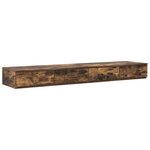 vidaXL Cadre de lit de rangement Chêne fumé 160x200 cm