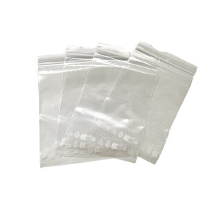 Lot de 100 Sachets zip transparent 50µ 110×170